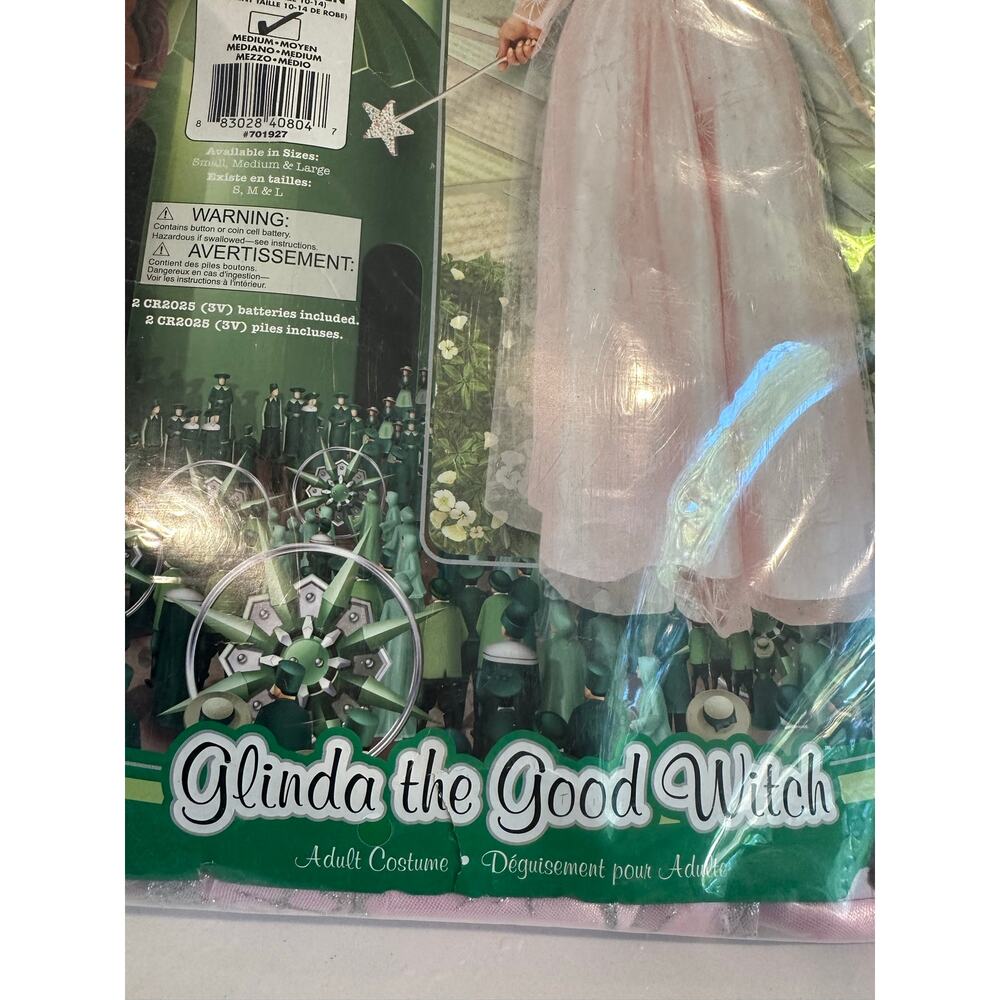 New! The Wizard of Oz Glinda Costume, Size Medium - Picture 4 of 6